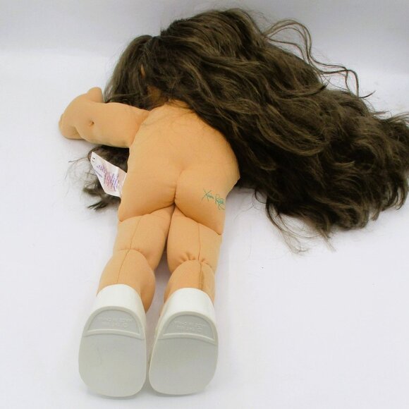 CPK 2011 Jakks Doll With Blue Eyes Long Brown Hair Black n Pink Heart Dress Whit - Picture 6 of 9